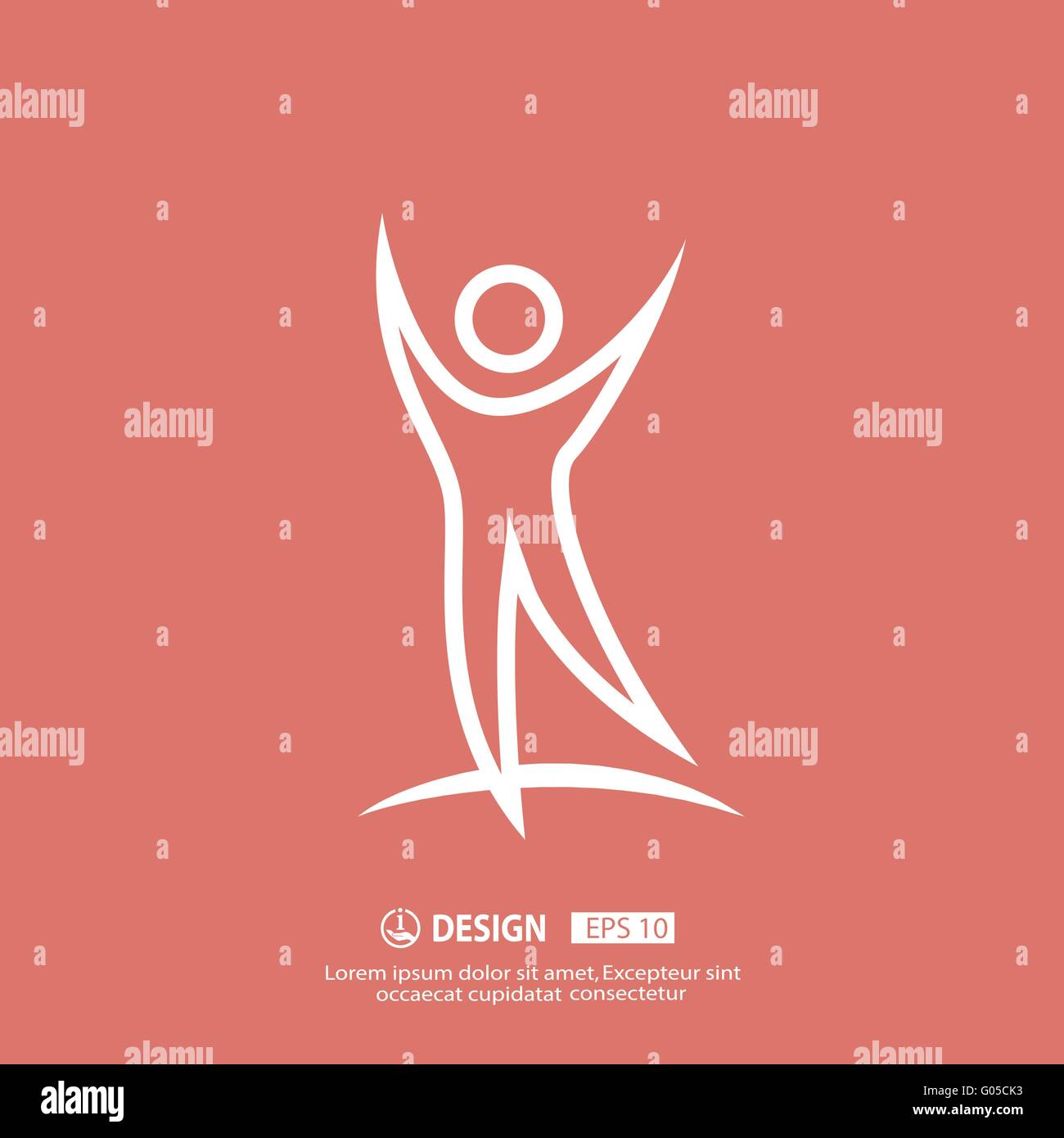 Successo icona persone Illustrazione Vettoriale