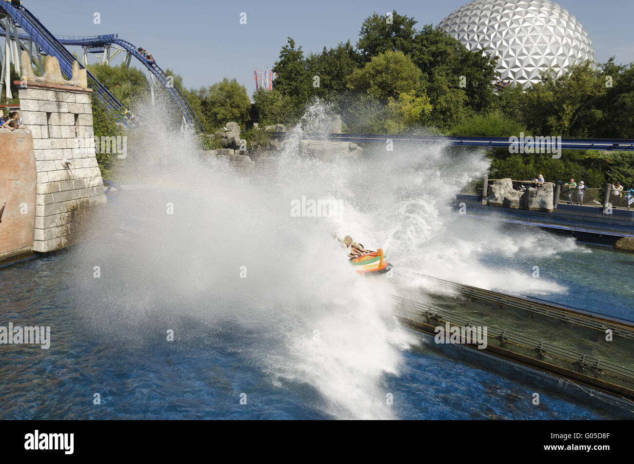 Acqua Roller Coaster Foto Stock