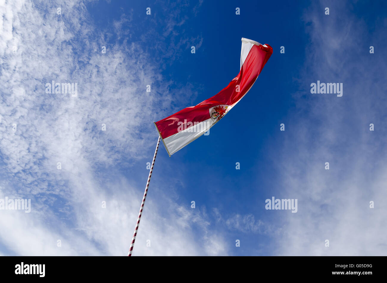 Bandiera dell'Alto Adige Foto Stock