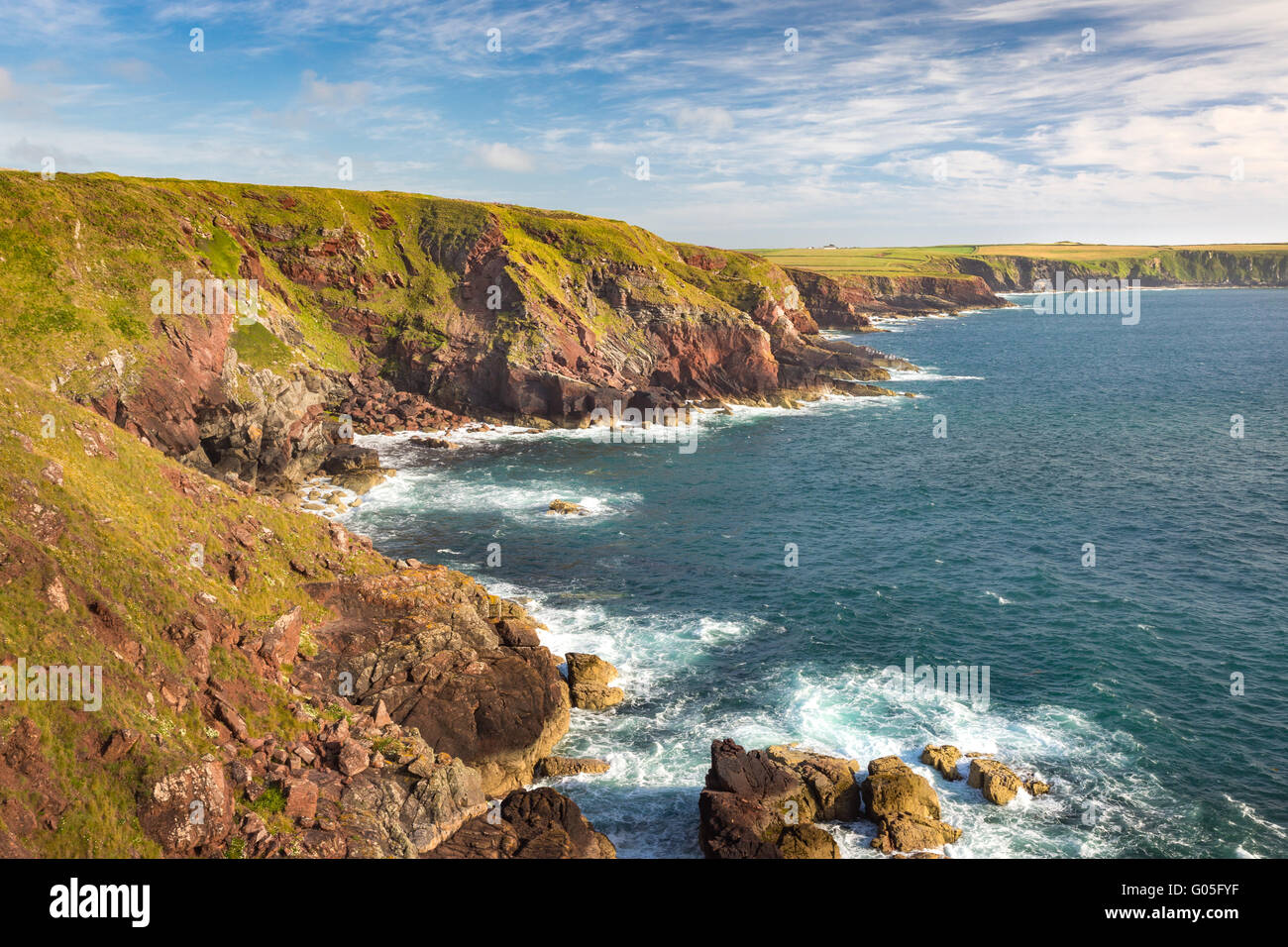 Punto di Torre verso Musselwick - Pembrokeshire Foto Stock