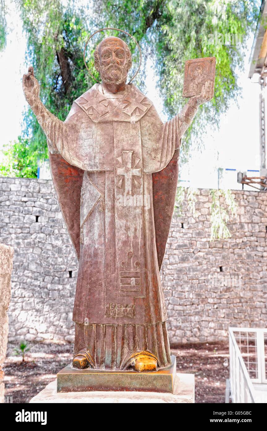 Statua di San Nicola è stato il vescovo di Myra in Turchia Foto Stock