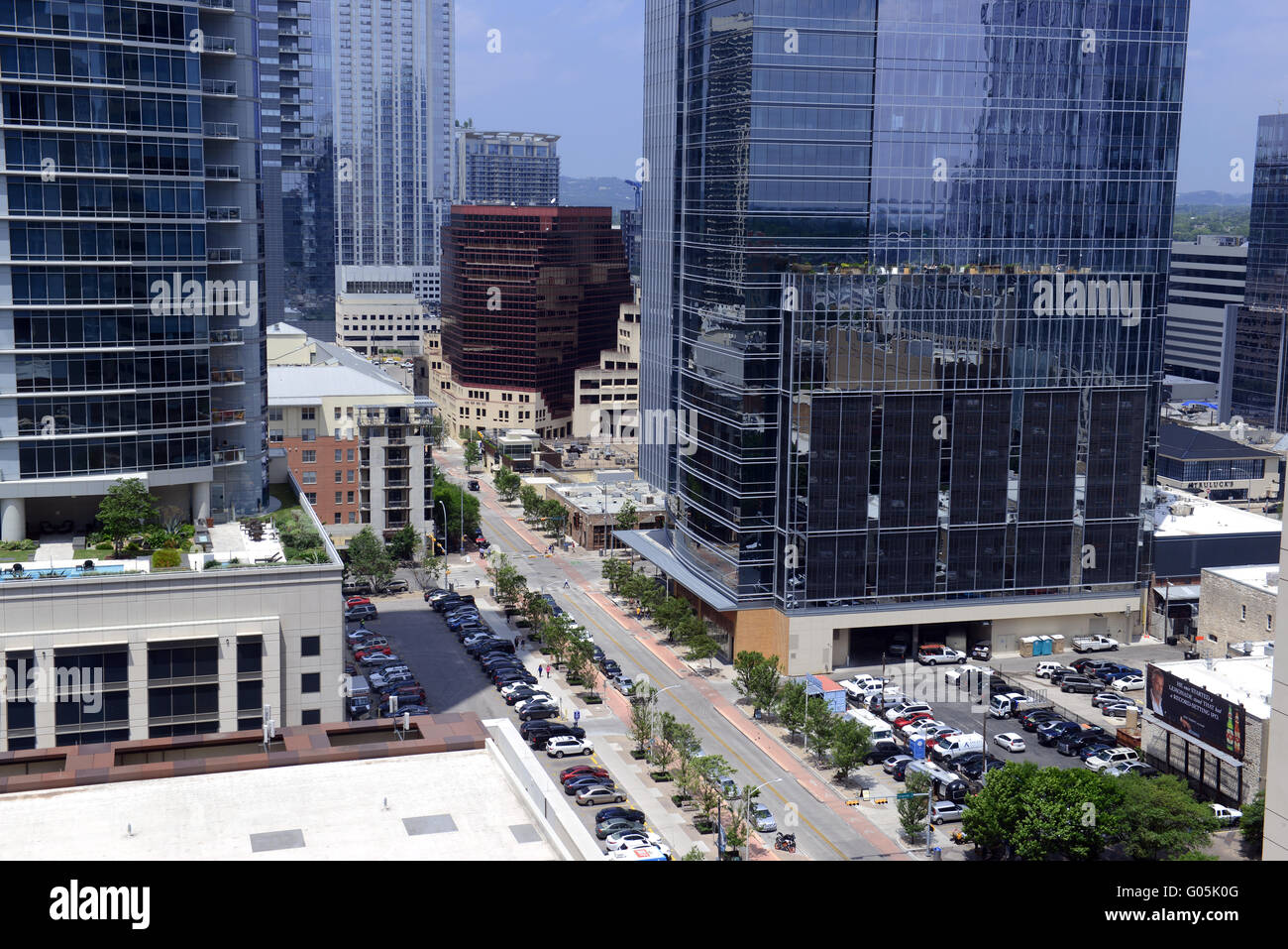 Mentre Austin è stata offuscata dalle più popolari centri di Dallas e Houston, il texano città capitale ha conosciuto una forte crescita di recente Foto Stock