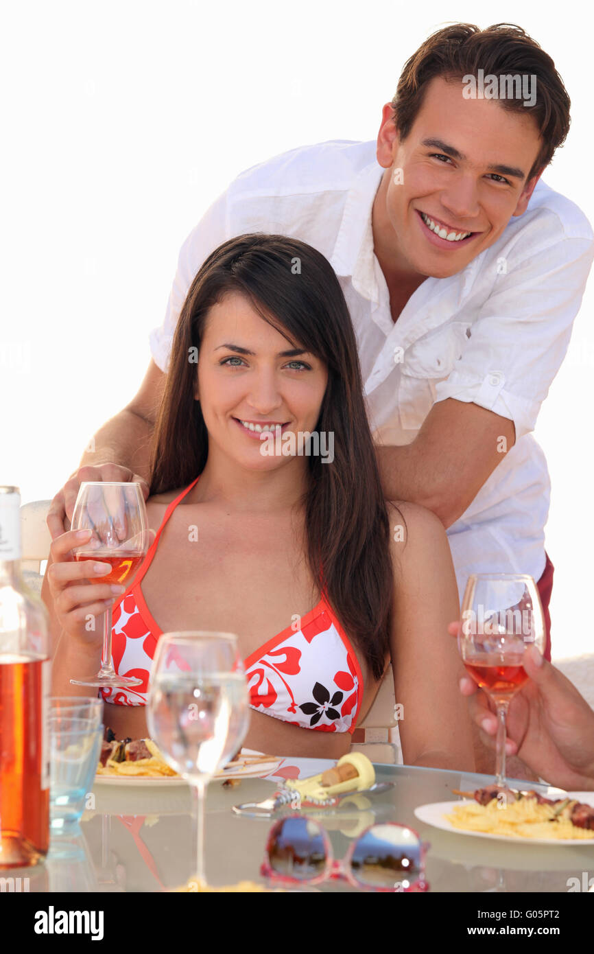 Pasto di estate Foto Stock