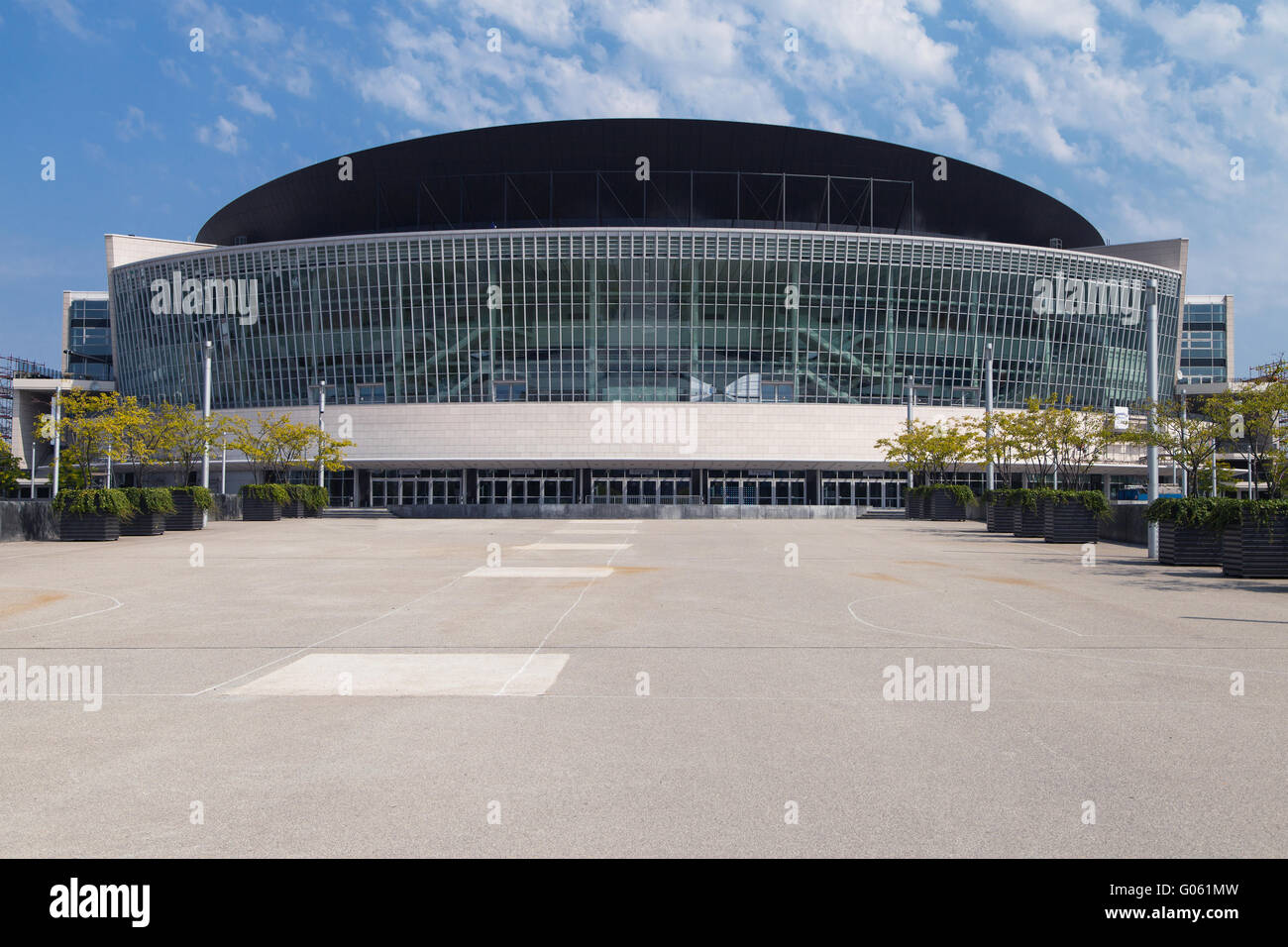 Mercedes-Benz Arena di Berlino, Germania. Foto Stock