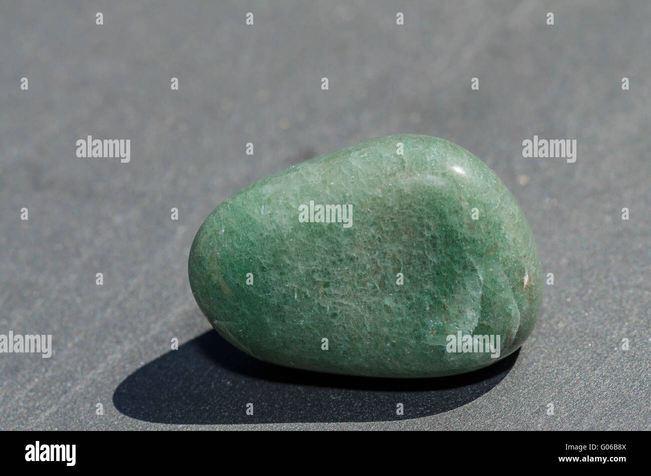 Aventurine verte, Pierre, lithothérapie Foto Stock