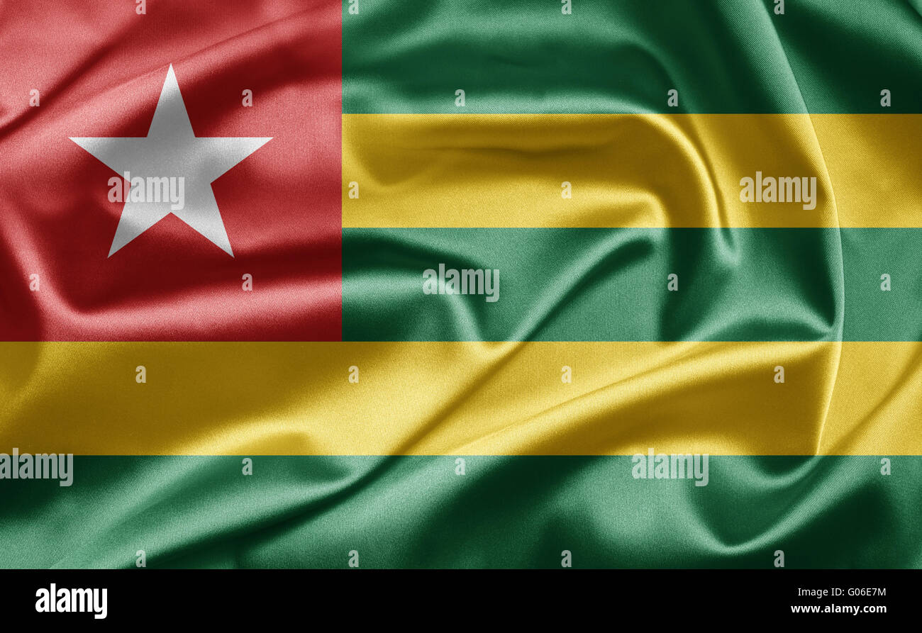 Bandiera del Togo Foto Stock