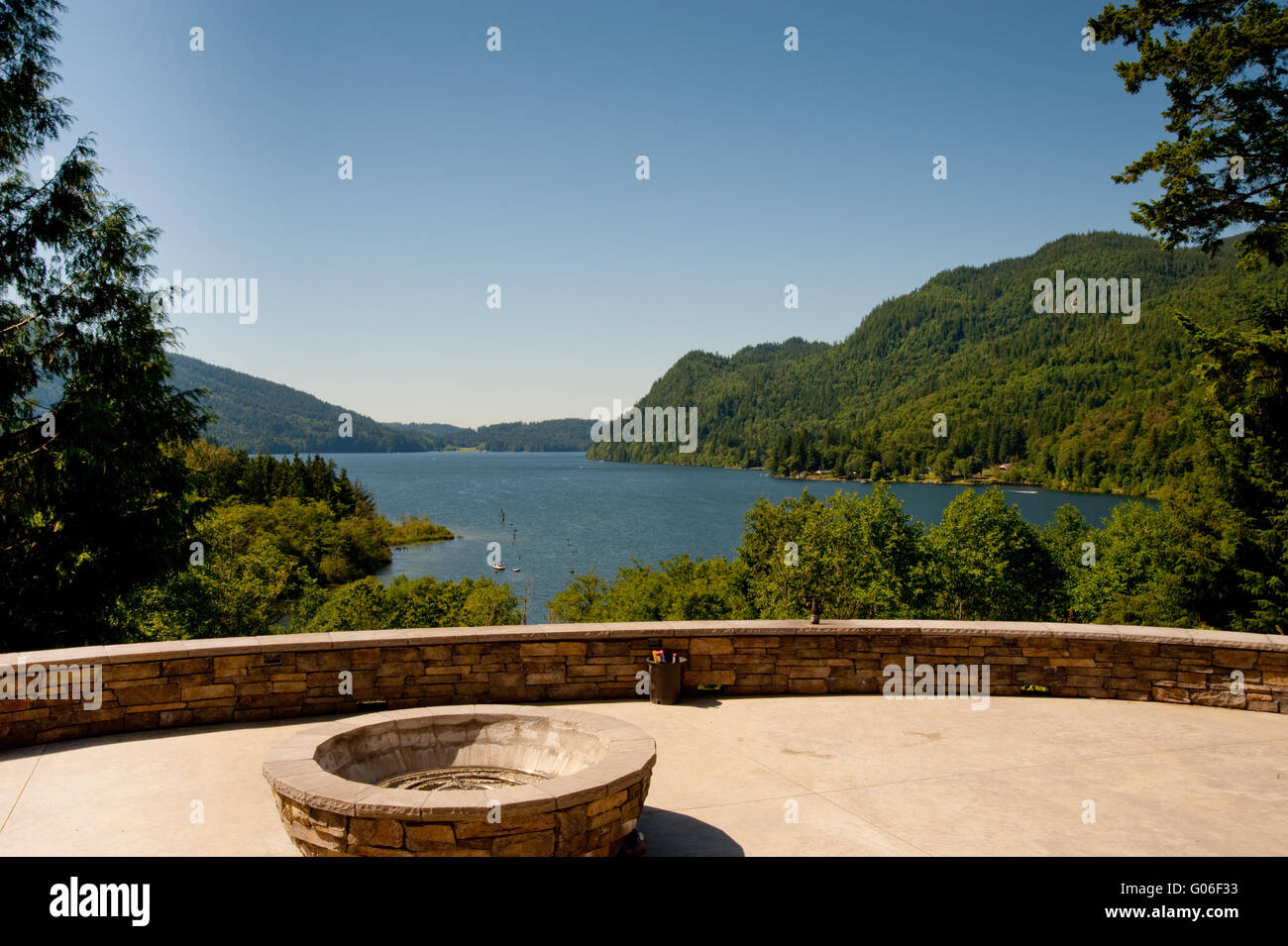 Il lago di Whatcom, Washington Foto Stock