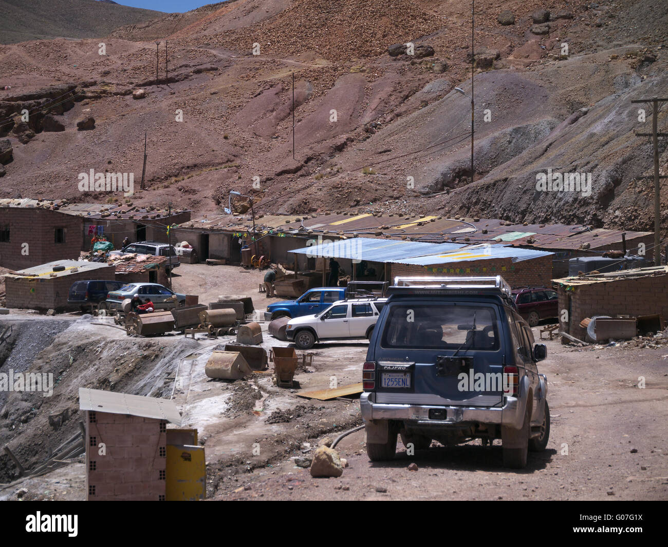 Potosi Bolivia case dei minatori Foto Stock