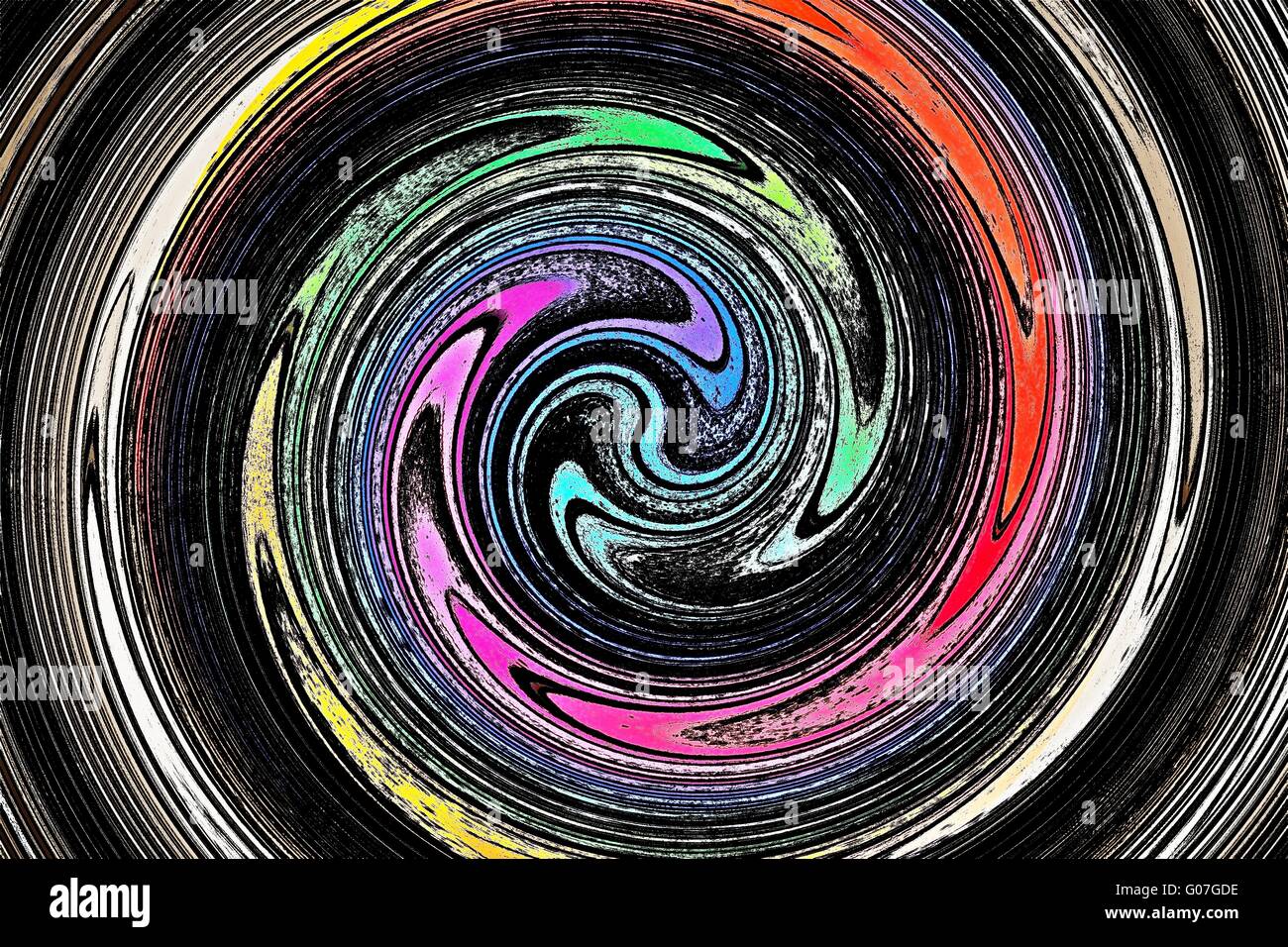 Ricciolo grafico Foto Stock