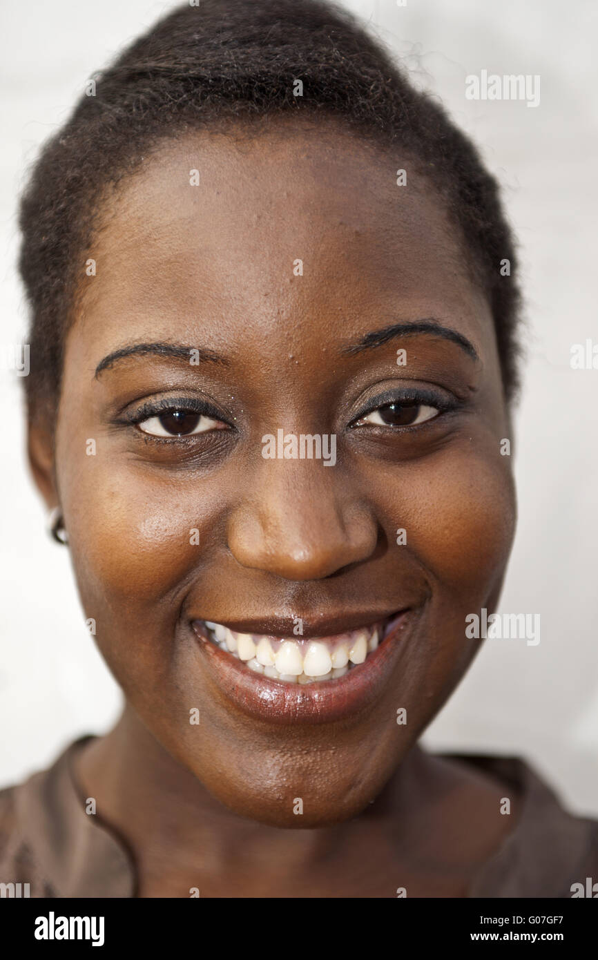 Giovane donna africana Foto Stock