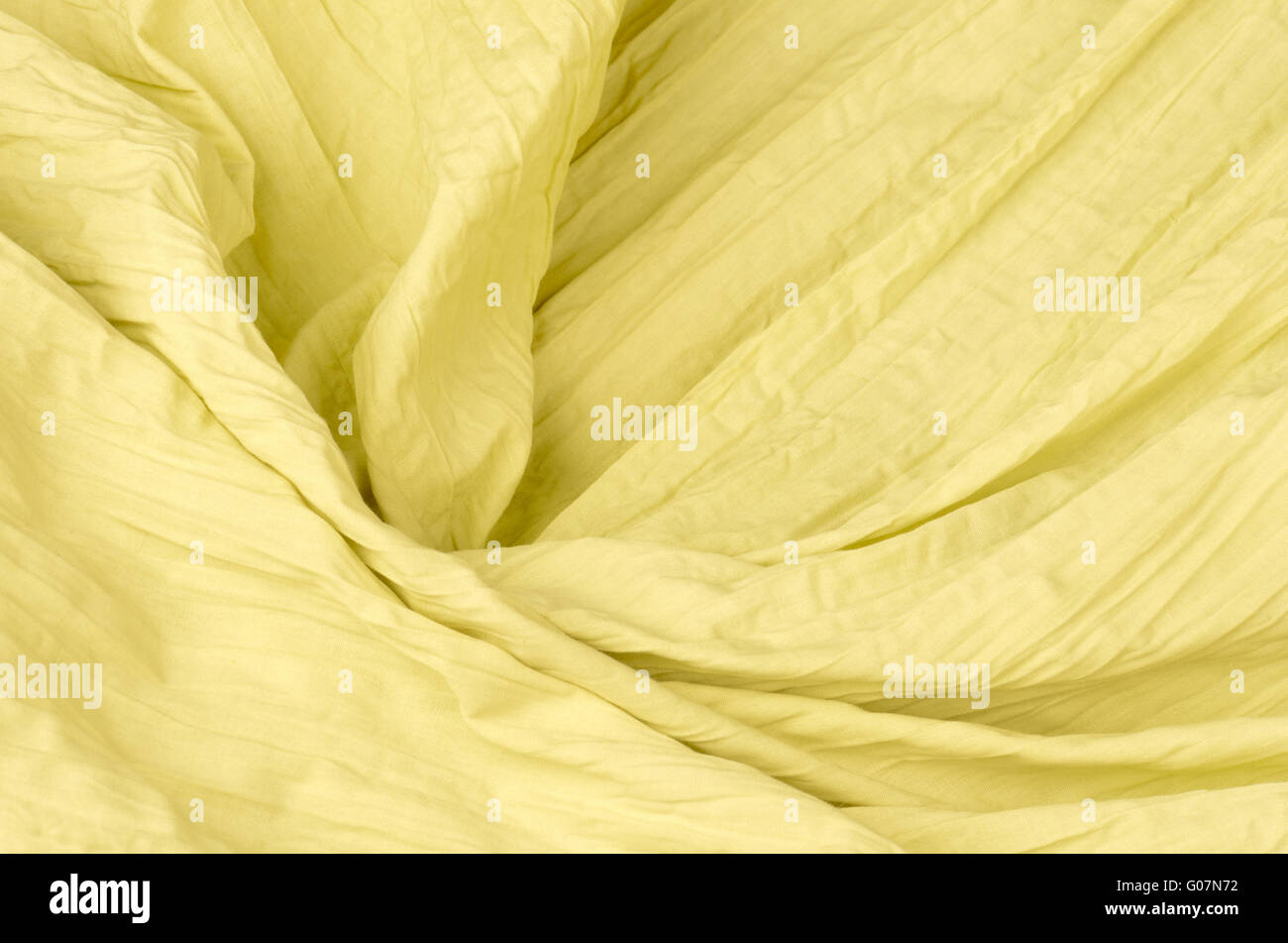 Citron color close up cotone sfondo texture Foto Stock