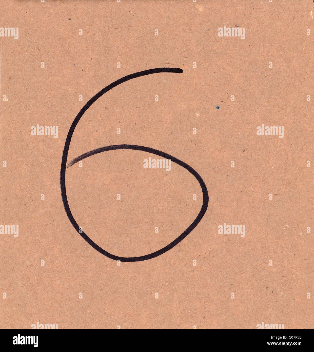 Indicatore su una vecchia carta. Foto Stock