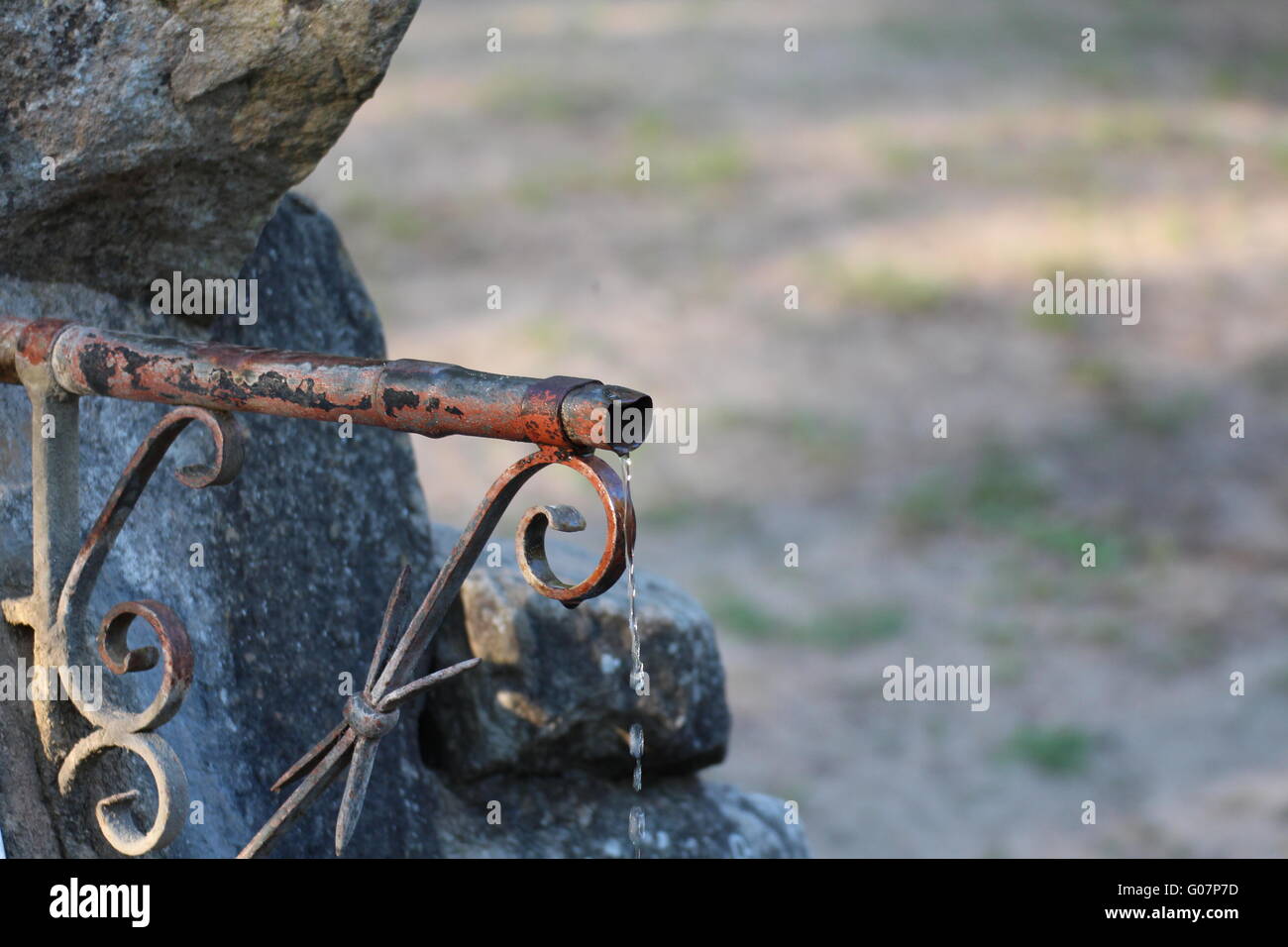 Fontane nei boschi Foto Stock