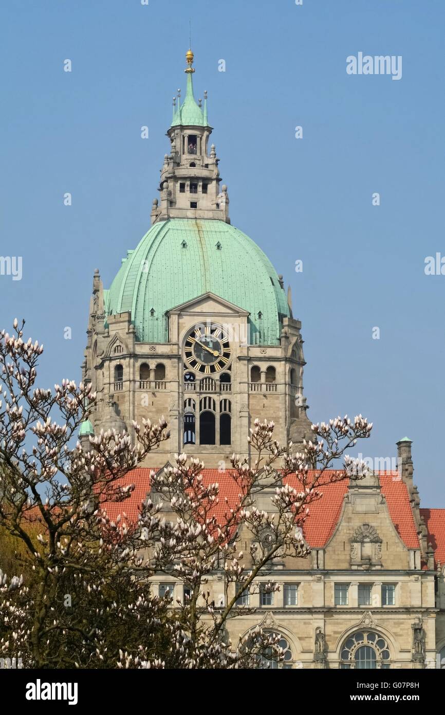 Hannover - New Town Hall Foto Stock