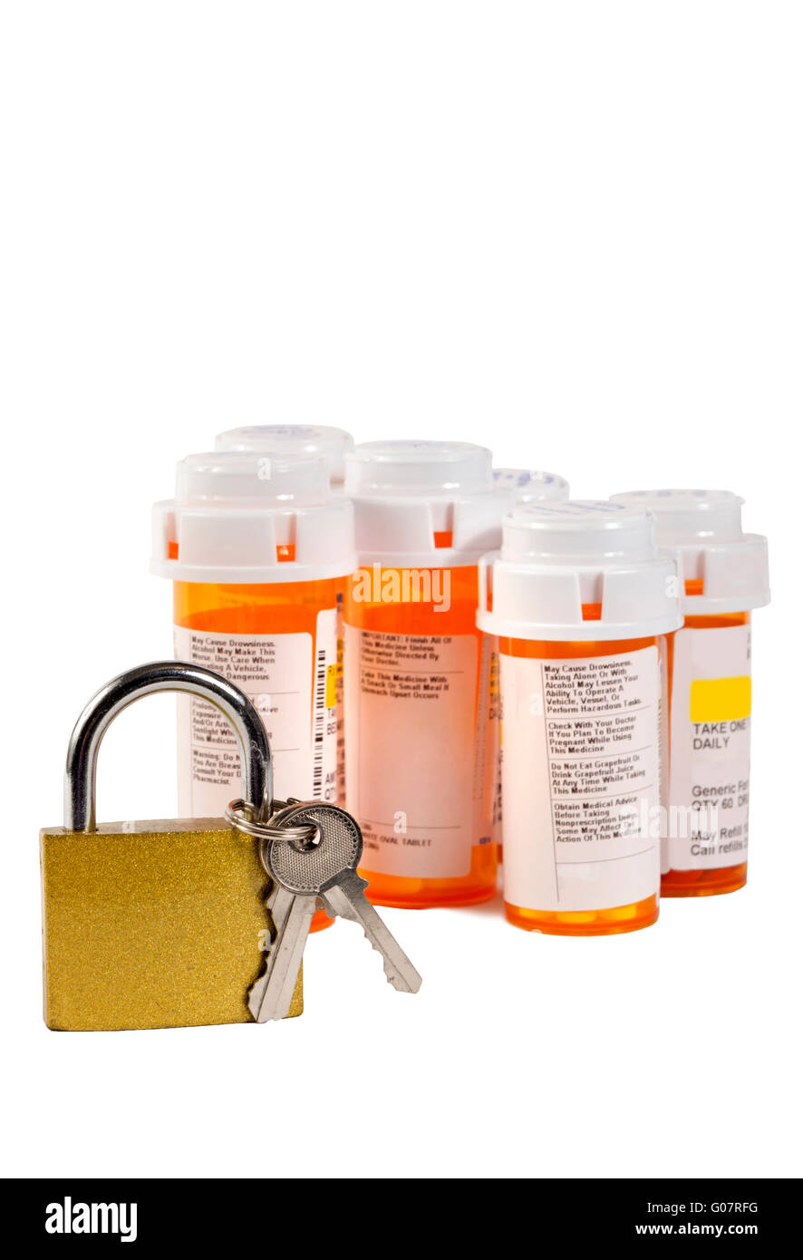 Bloccare i farmaci Foto Stock