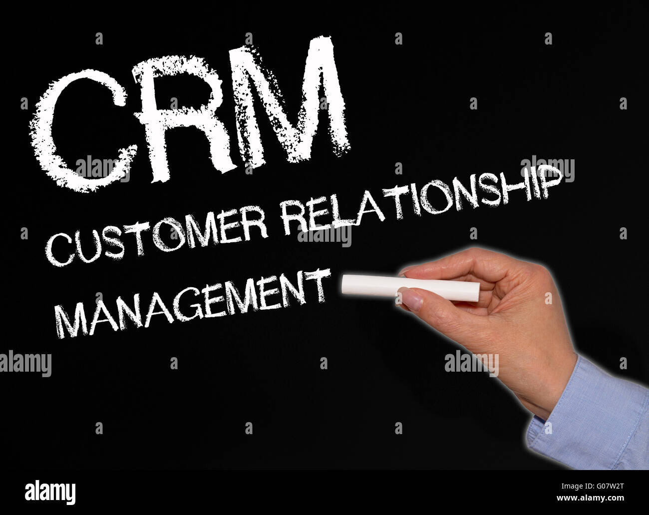 CRM - Customer Relationship Foto Stock