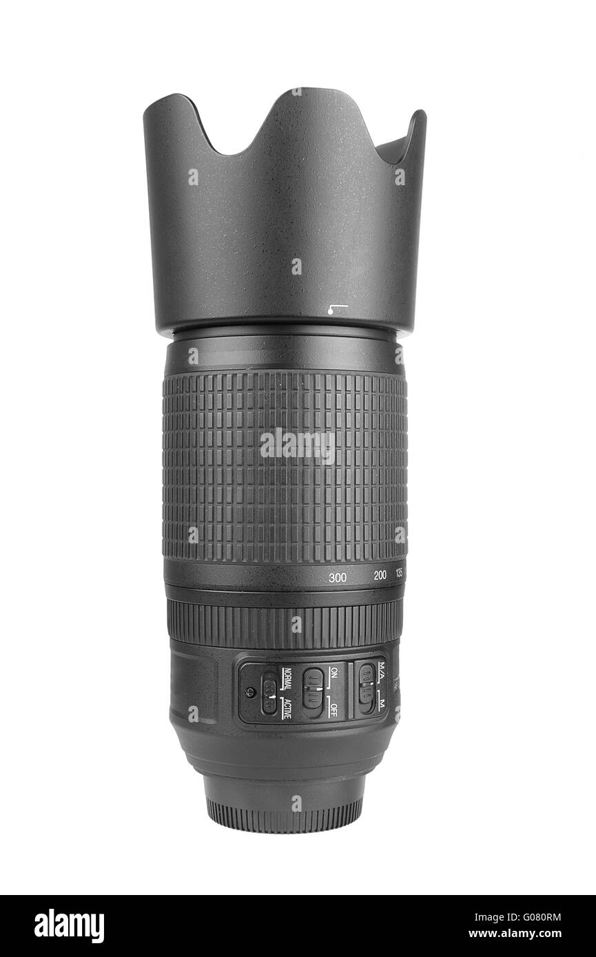 Obiettivo della fotocamera Foto Stock