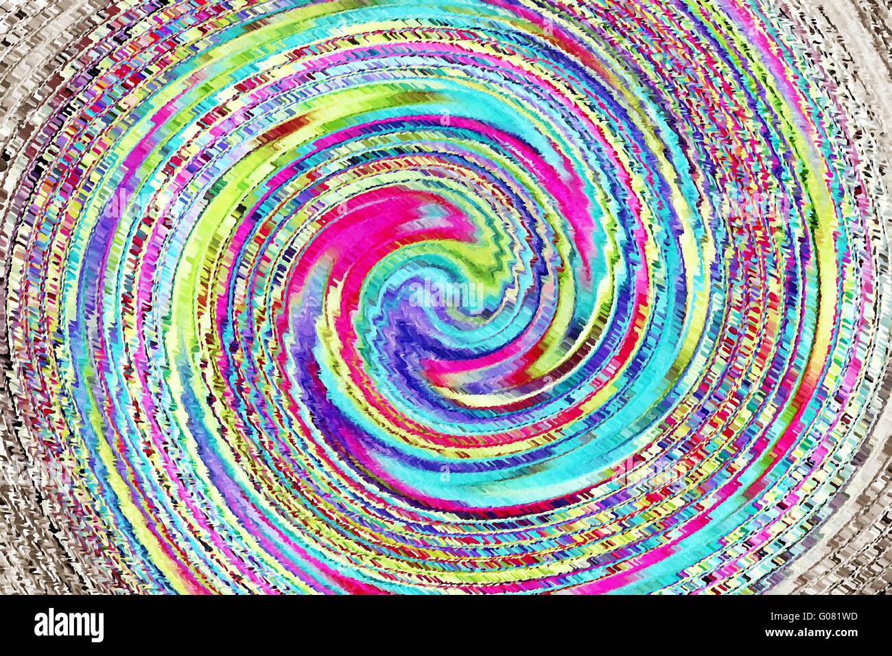 Ricciolo grafico Foto Stock