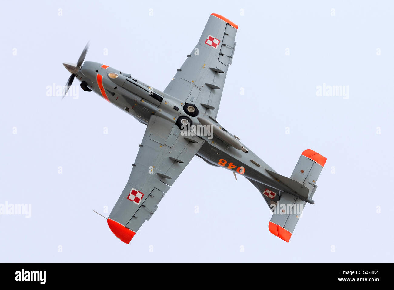 Polish Air Force PZL-Okecie PZL-130TC-2 Turbo Orlik aerobatic team. Foto Stock