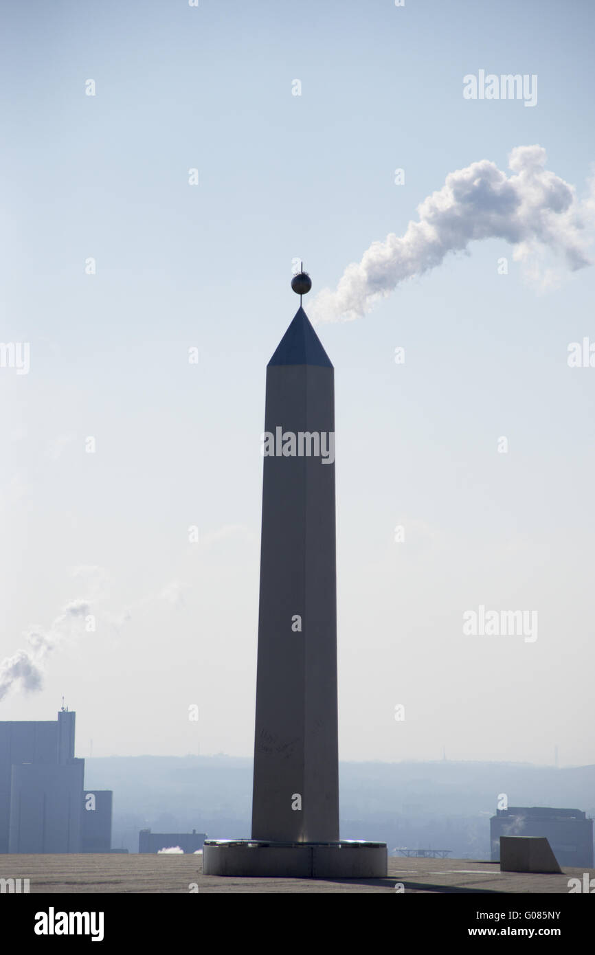 Obelisco, data mining hoheward dump, Herten, Germania Foto Stock