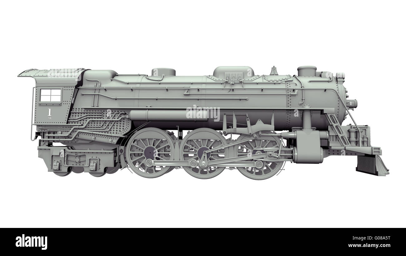 Vecchia locomotiva a vapore Foto Stock