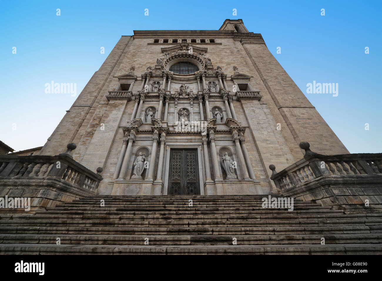 Cattedrale di Girona Foto Stock