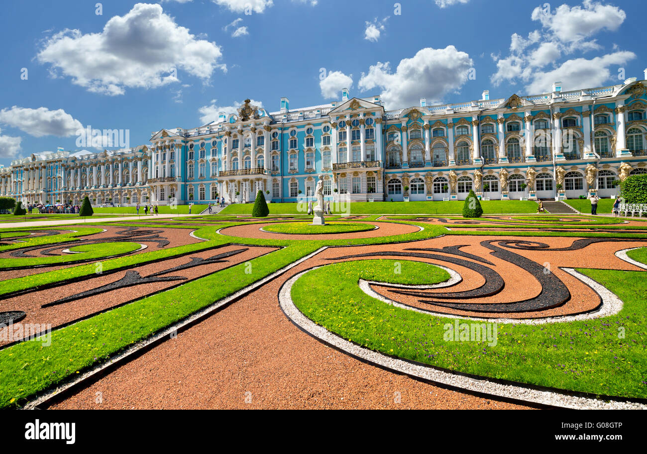 Il Carskoe Selo palazzo e parco ensemble, Pietroburgo Foto Stock