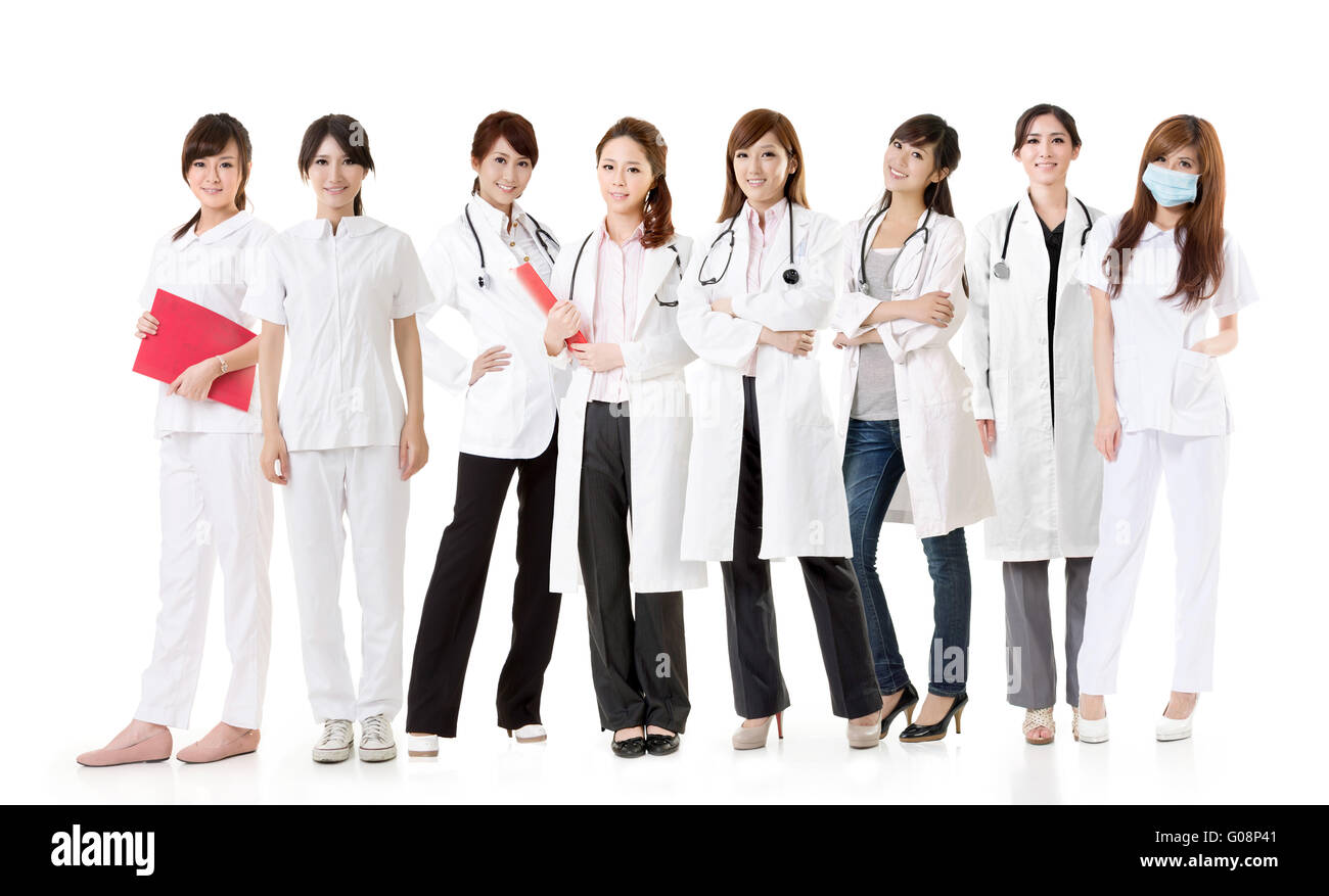 Asian health care team Foto Stock