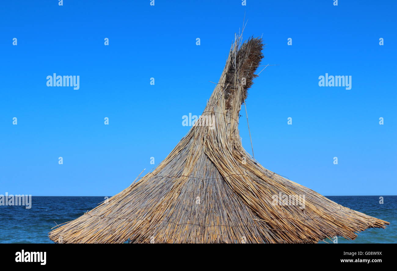 Ombrello da spiaggia Foto Stock