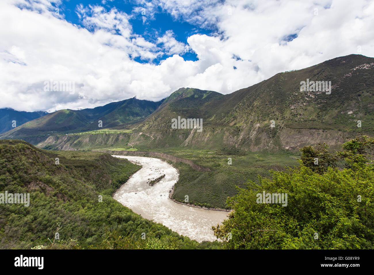 Yarlung Zangbo Grand Canyon, Tibet, Cina Foto Stock