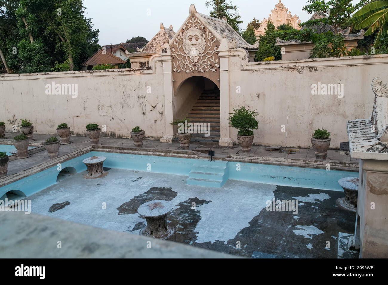 Plataran Tamansari bath in Kraton, Yogyakarta, Indonesia Foto Stock