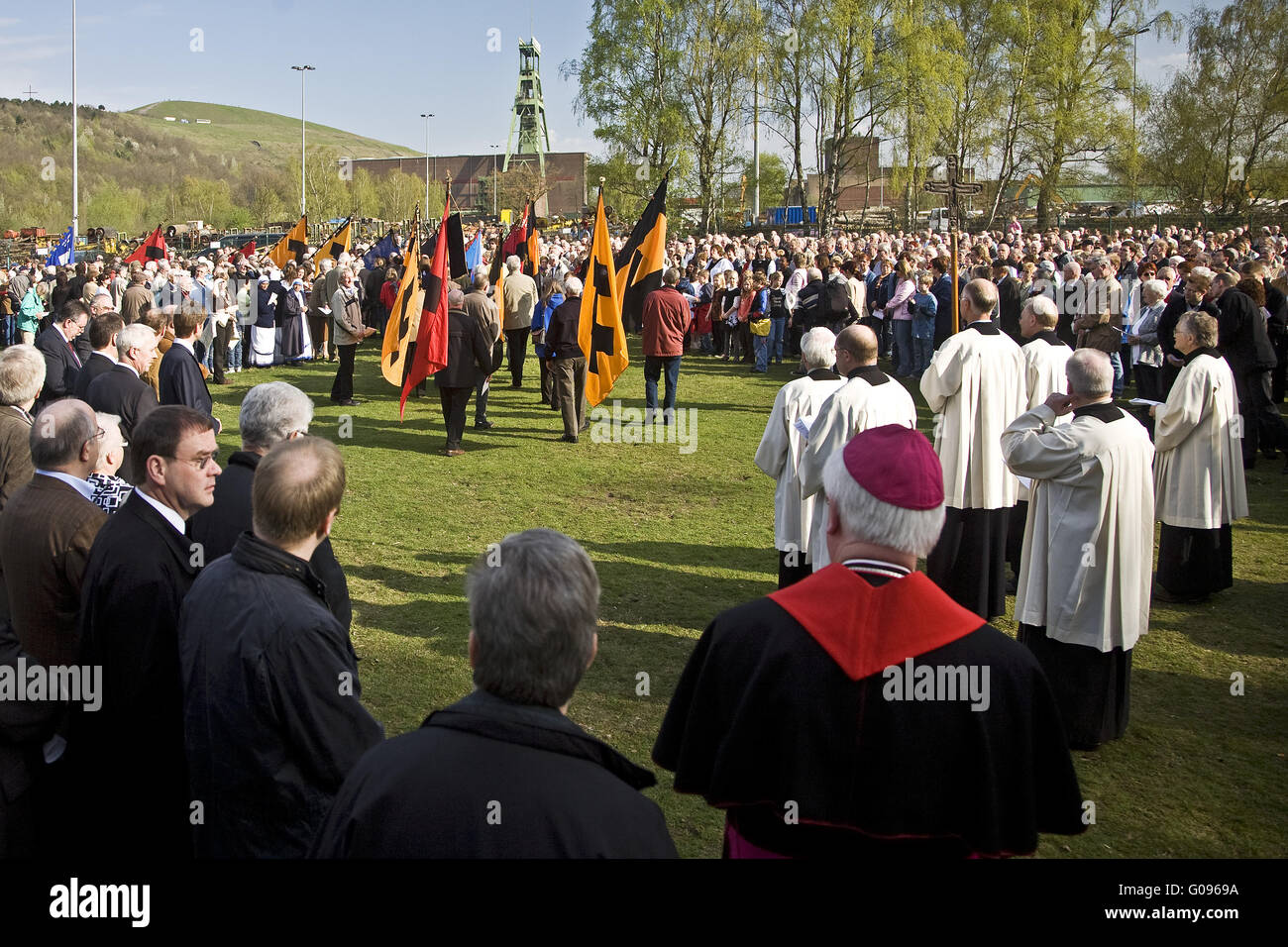 Processione del Venerdì santo di Bottrop in Germania. Foto Stock