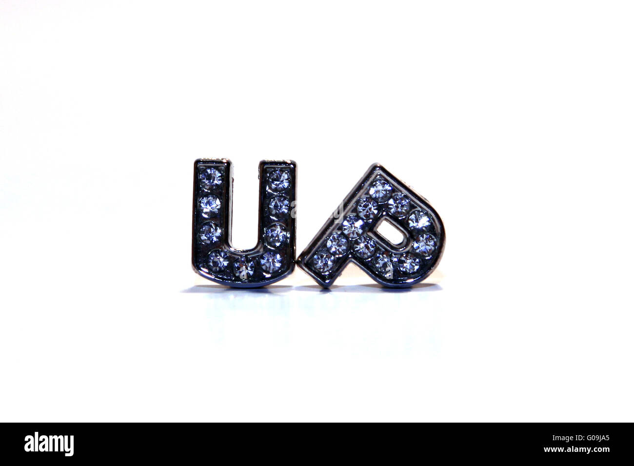 Parola isolata su sfondo bianco Foto Stock