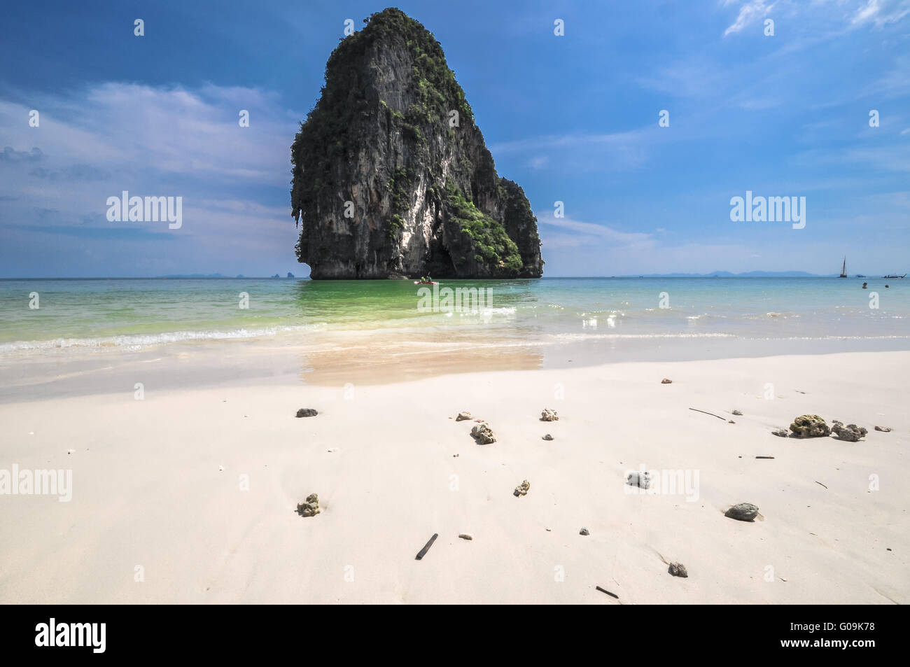 Isola di sabbia di mare sole spiaggia Natura carta da parati di destinazione Foto Stock