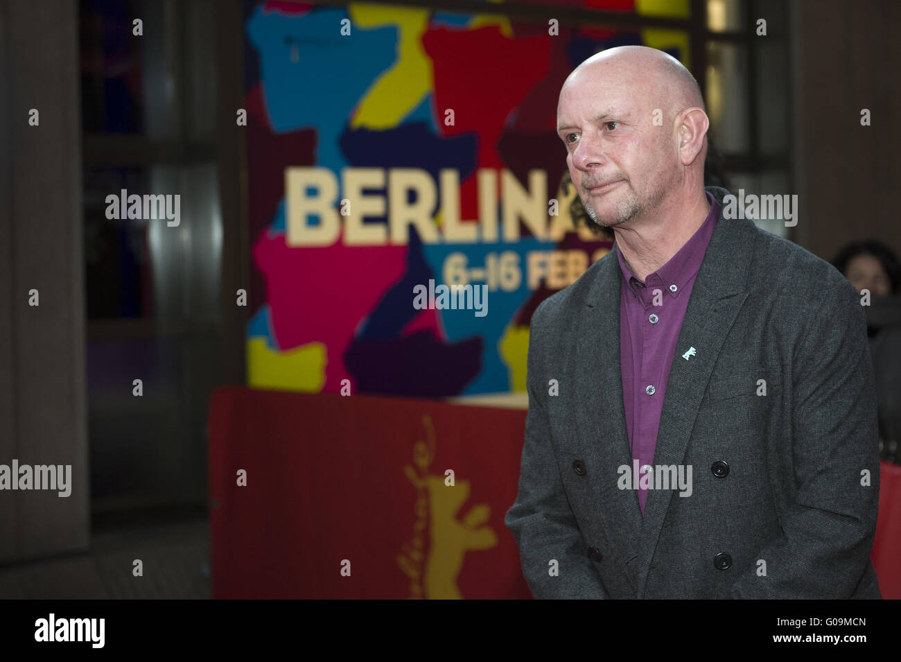 Un lungo cammino verso il basso nel Berlinale tappeto rosso Foto Stock