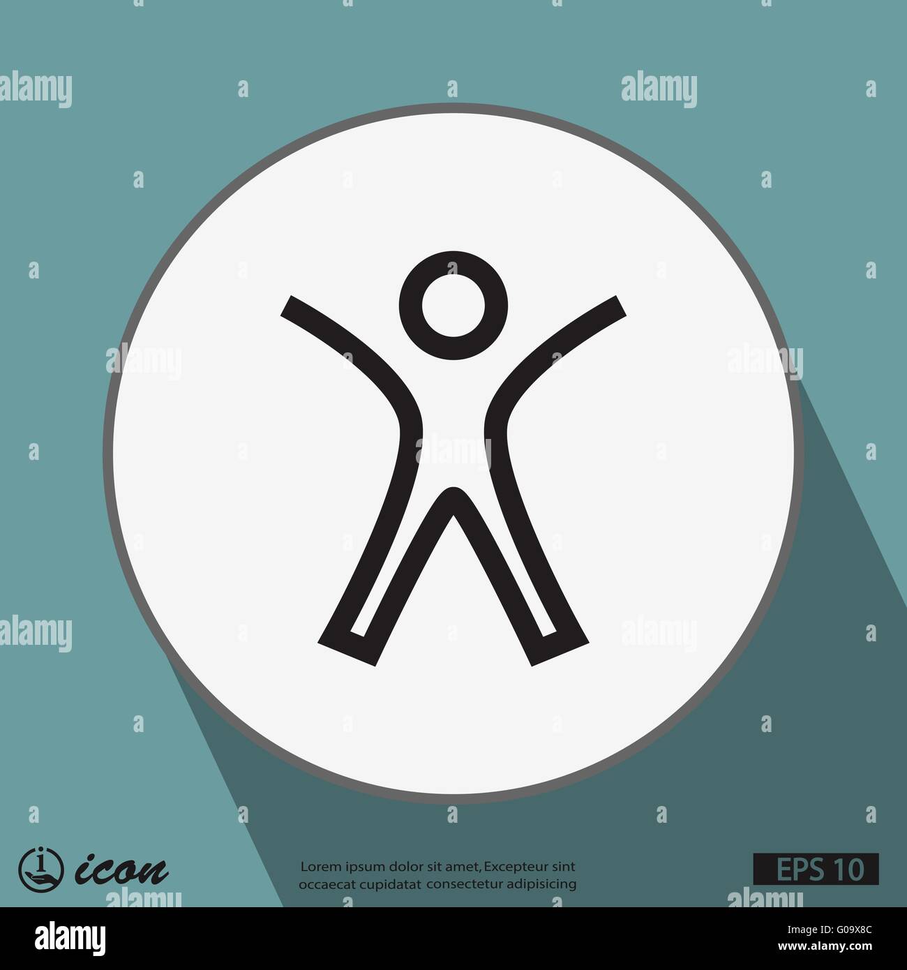 Successo icona persone Illustrazione Vettoriale