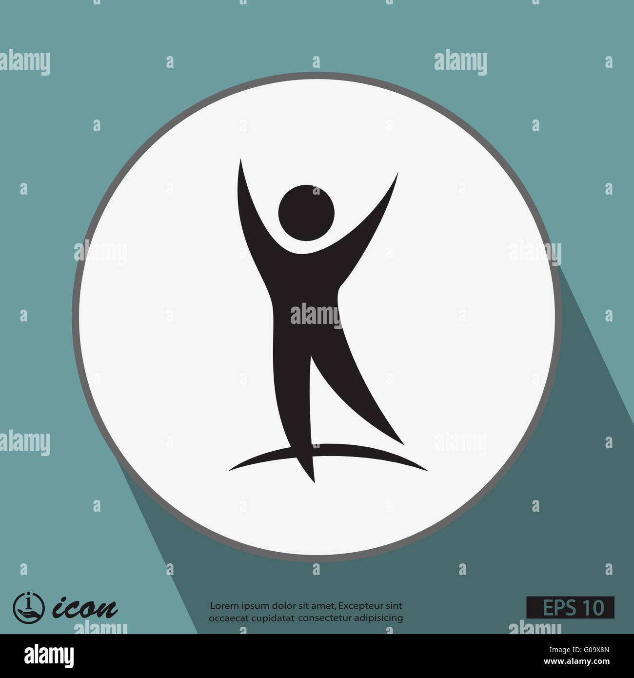 Successo icona persone Illustrazione Vettoriale