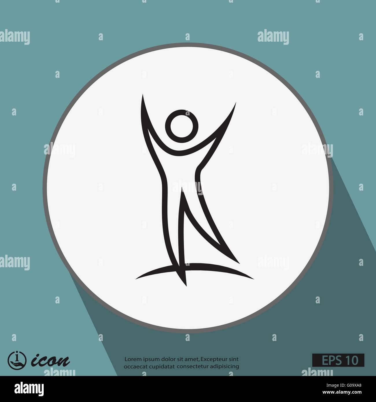 Successo icona persone Illustrazione Vettoriale