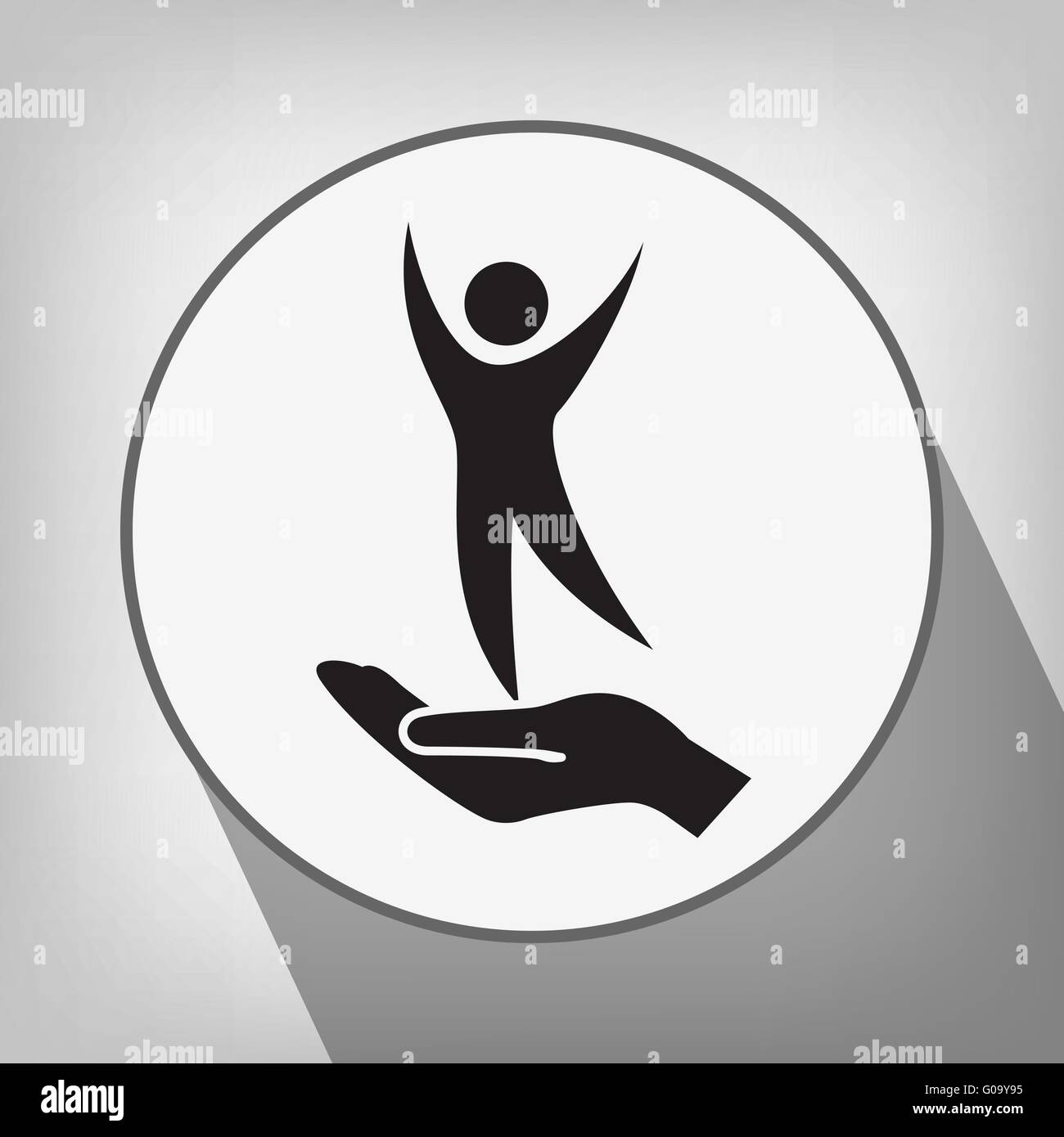 Successo icona persone Illustrazione Vettoriale