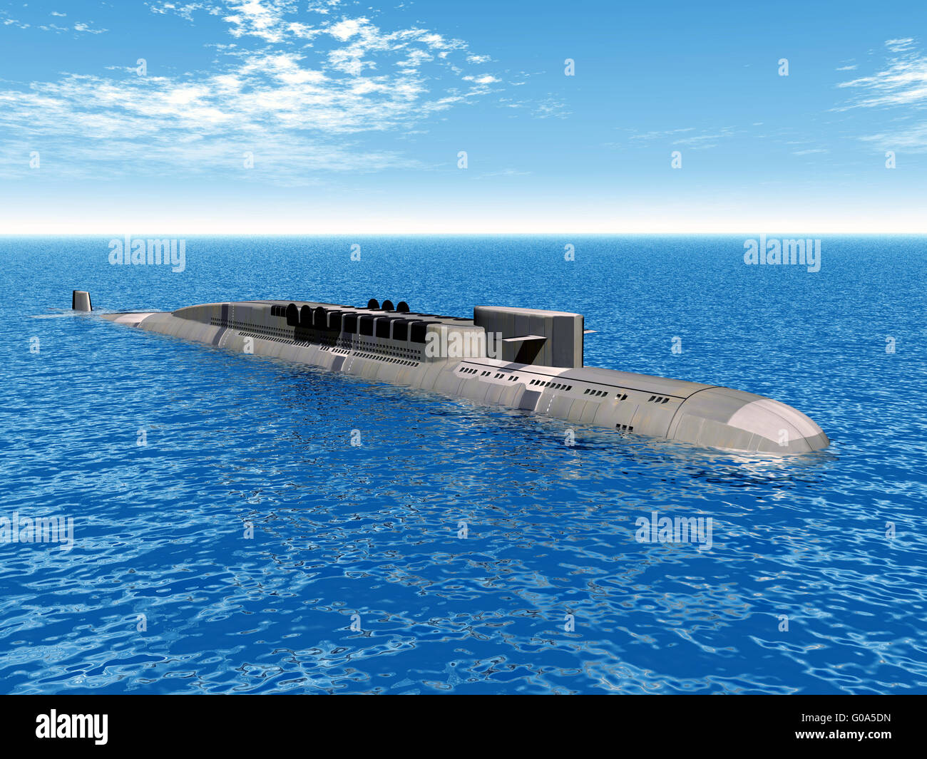 Sottomarino Nucleare russo Foto Stock