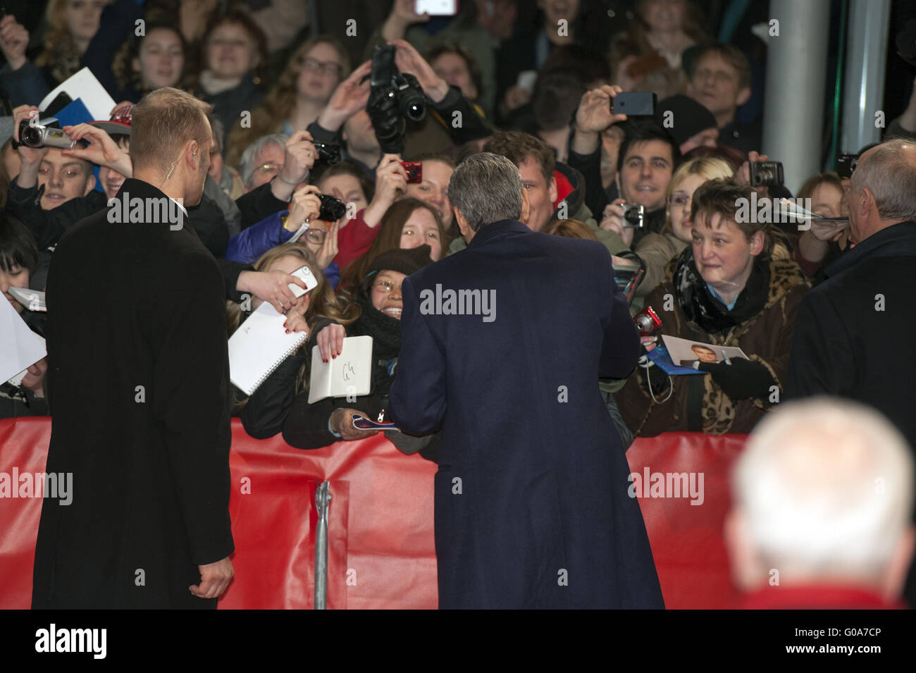 Berlinale tappeto rosso con "I monumenti di uomini". Foto Stock