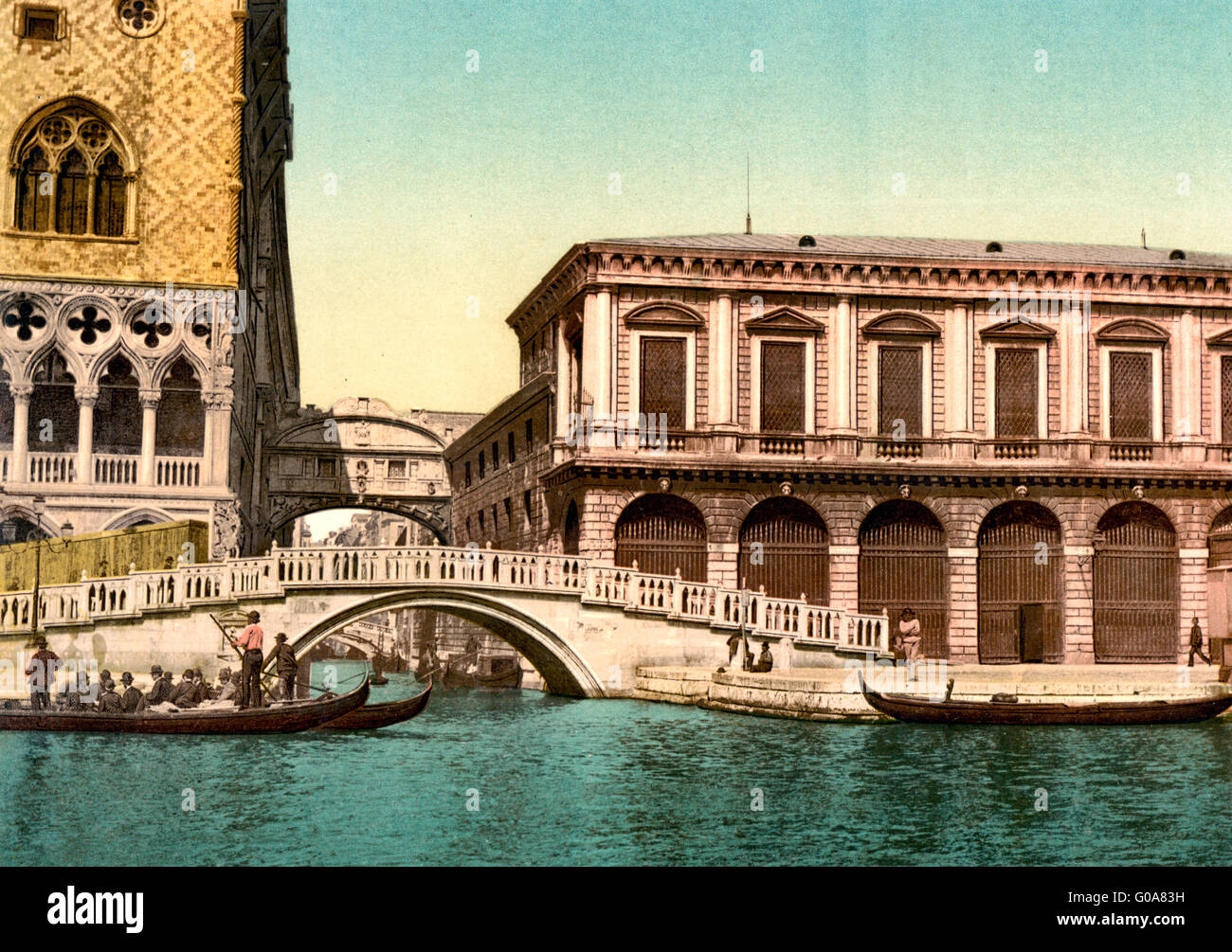 Il Ponte dei Sospiri, Venezia, Italia, circa 1900 Foto Stock