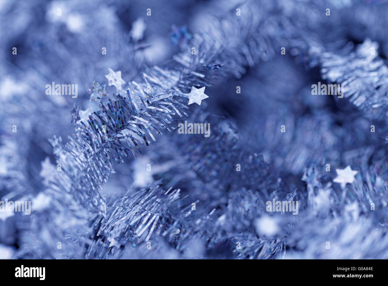Similrame blu decorazione di Natale - close-up foto Foto Stock