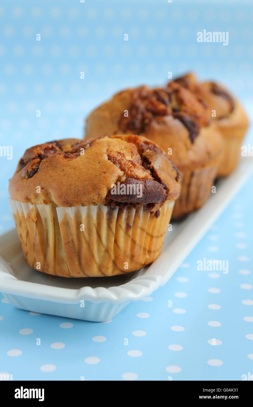 Muffin al cioccolato Foto Stock