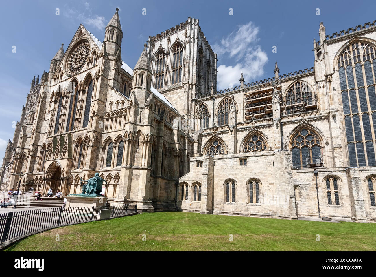 La cattedrale e la Chiesa Metropolitana di San Pietro in York Foto Stock