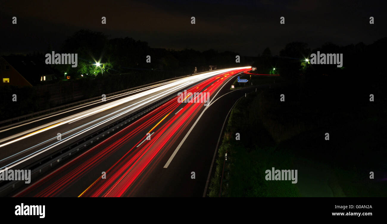 Maggiore velocità di notte Foto Stock