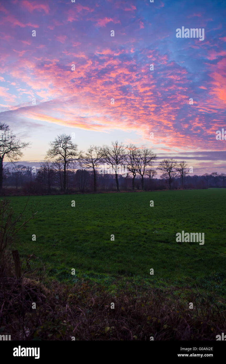 Tramonto drammatico Foto Stock