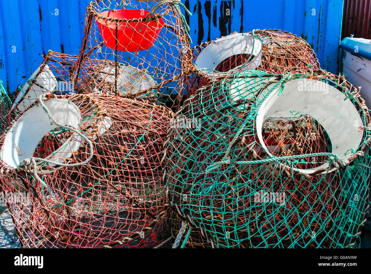 Presso il porto di Sisimiut, Groenlandia Foto Stock