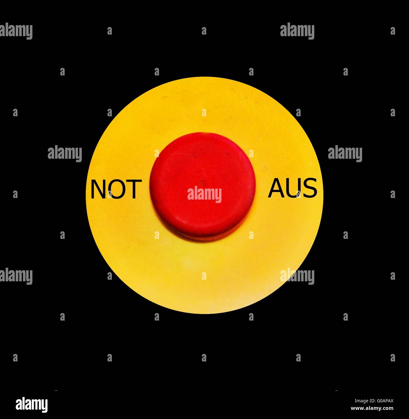 Arresto di emergenza Foto Stock