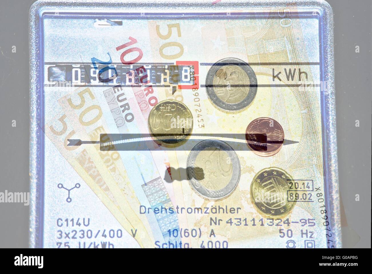 Prezzo dell'energia Foto Stock